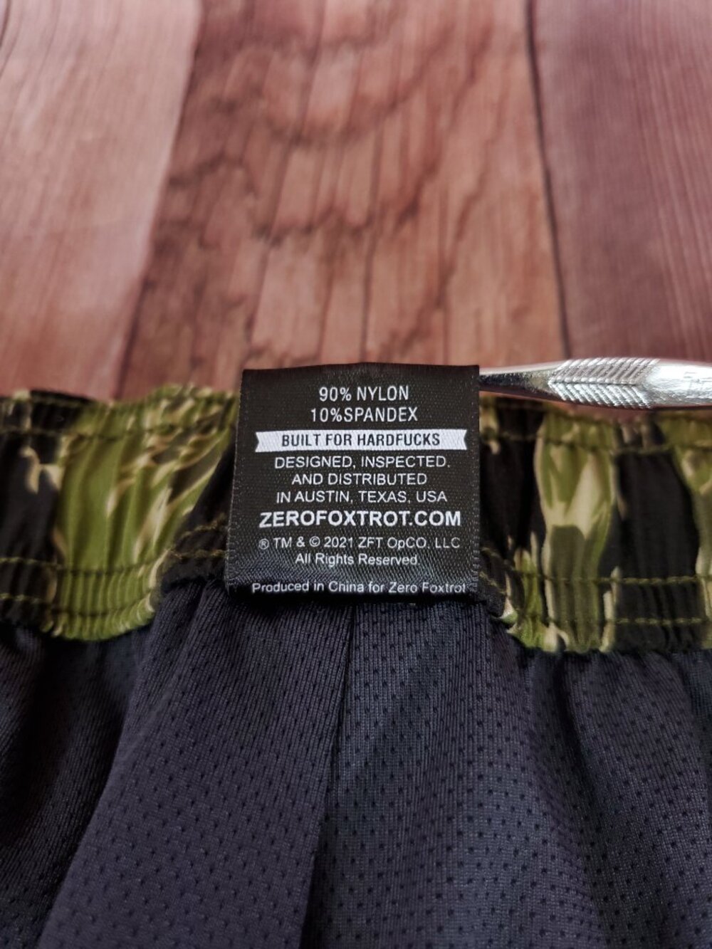 Zero Foxtrot Mens 2XL Tiger Stripe Camo Athletic Shorts Lined Tactical Workout - Picture 10 of 13